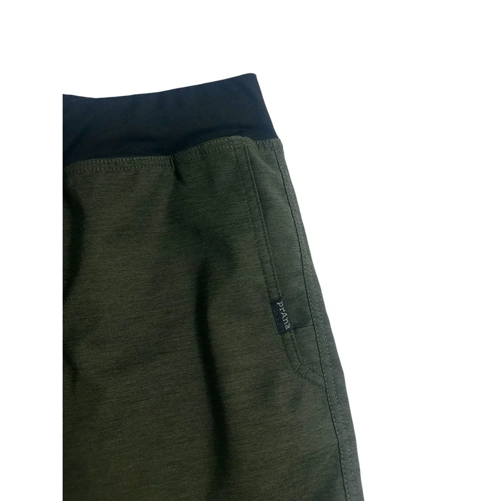 Prana‎ Peak To Creek Shorts Men's Size XL Performance Black Olive Green
